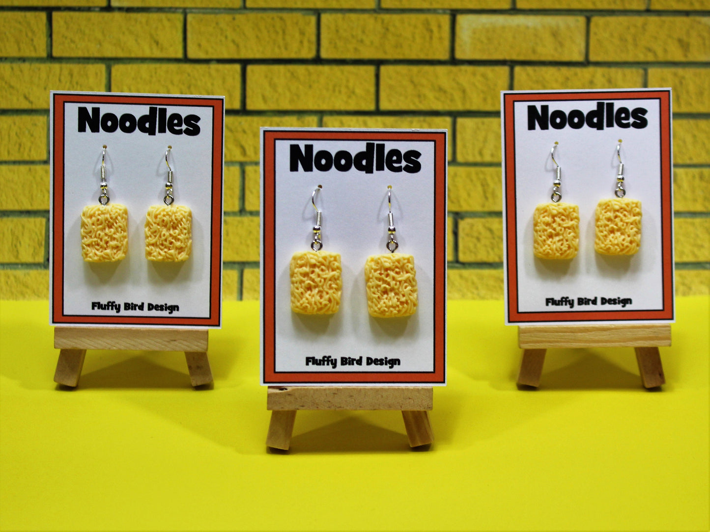 Noodle Earrings, Fun Food Jewellery, Novelty Earrings, Kawaii Food Earrings, Cute Earrings, Ramen Noodles, Supernoodles