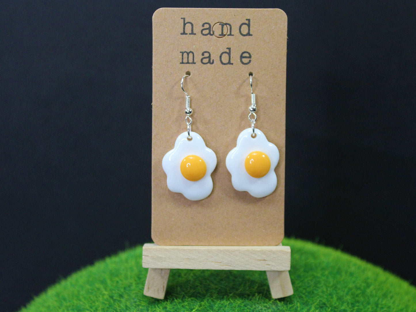 Toast Earrings, Kawaii Toast Earrings, Fried Egg Earrings, Sunny Side Up Eggs, Food Lovers Gift, Fun Foodie Gift, Breakfast Earrings