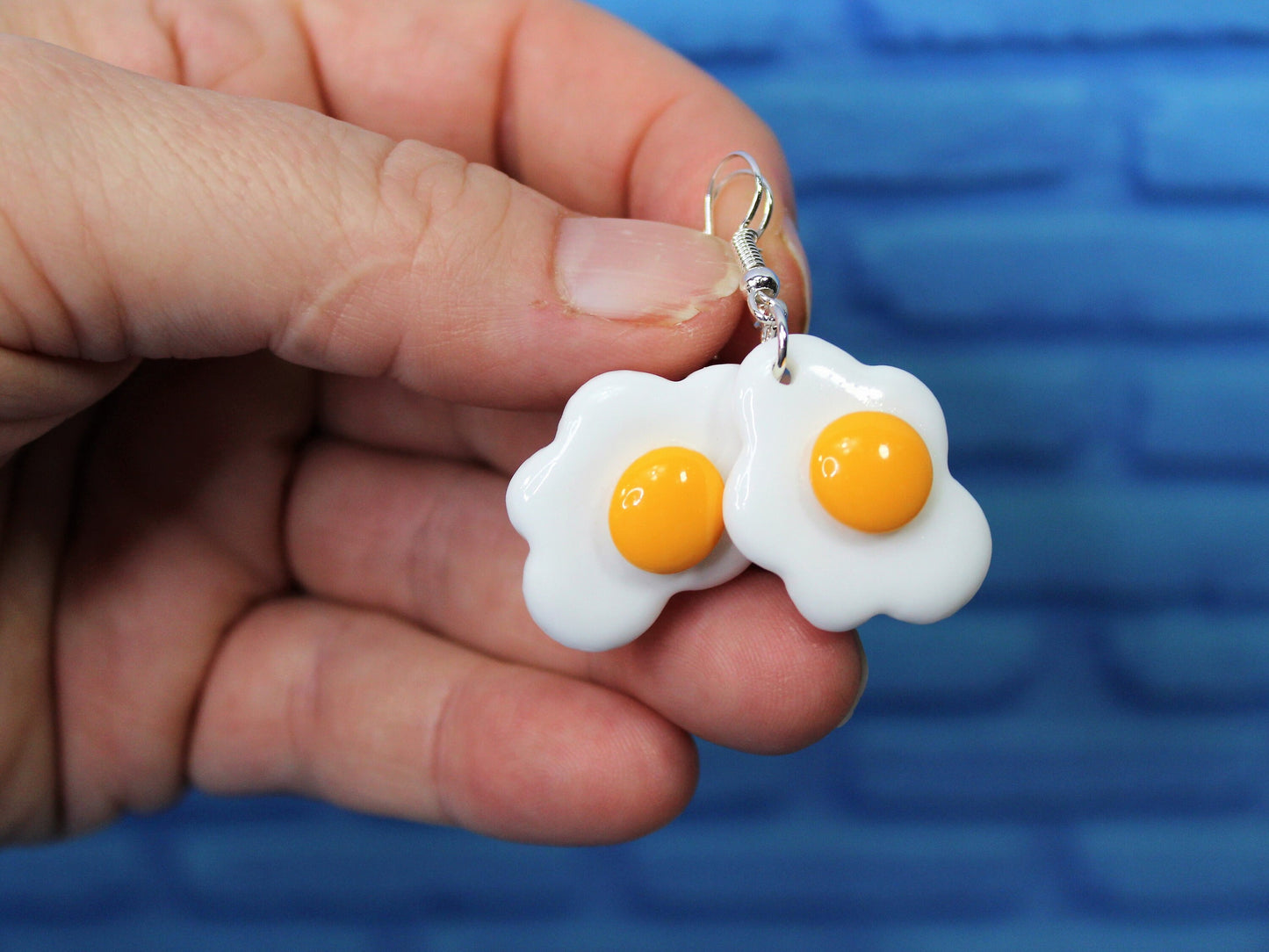 Toast Earrings, Kawaii Toast Earrings, Fried Egg Earrings, Sunny Side Up Eggs, Food Lovers Gift, Fun Foodie Gift, Breakfast Earrings