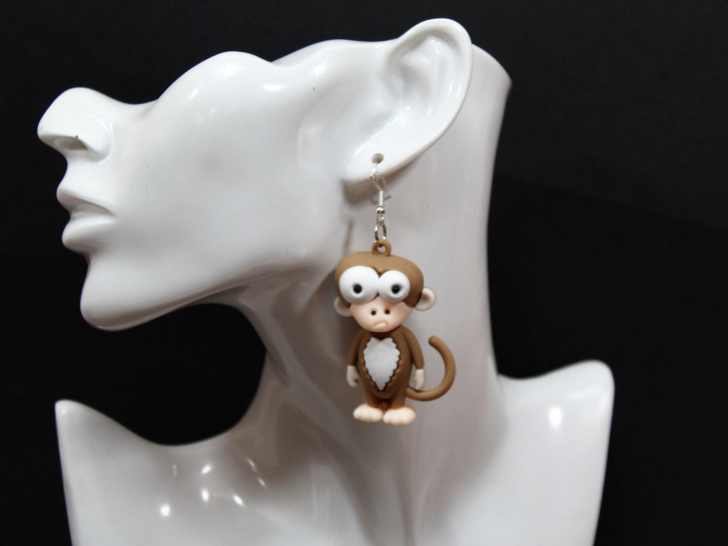 Monkey Earrings, Lion Earrings, Elephant Earrings, Ostrich Earrings, Large Dangle Statement Earrings, Festival Earrings