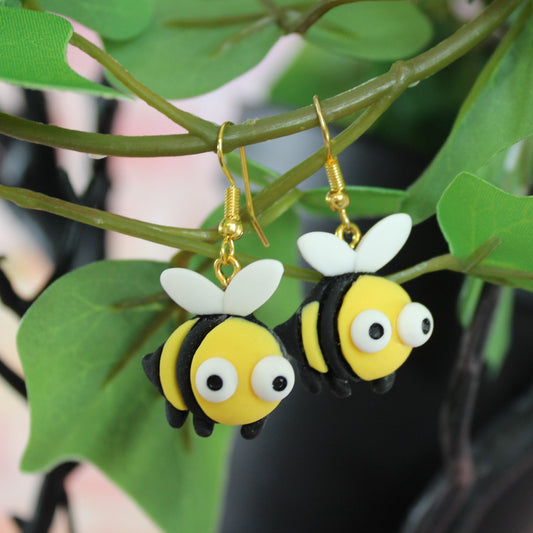 Bee Earrings, Kawaii Earrings, Bee Keeping Gift, Queen Bee , Honey Bees, Apiary Gift,  Summer Earrings, Bumble Bees, Gift for Her, Bee Hive