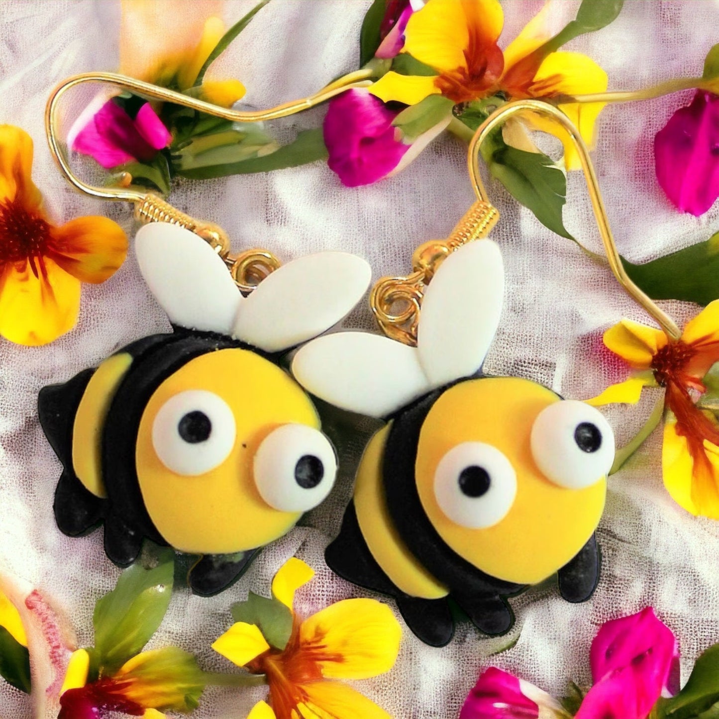 Bee Earrings, Kawaii Earrings, Bee Keeping Gift, Queen Bee , Honey Bees, Apiary Gift,  Summer Earrings, Bumble Bees, Gift for Her, Bee Hive