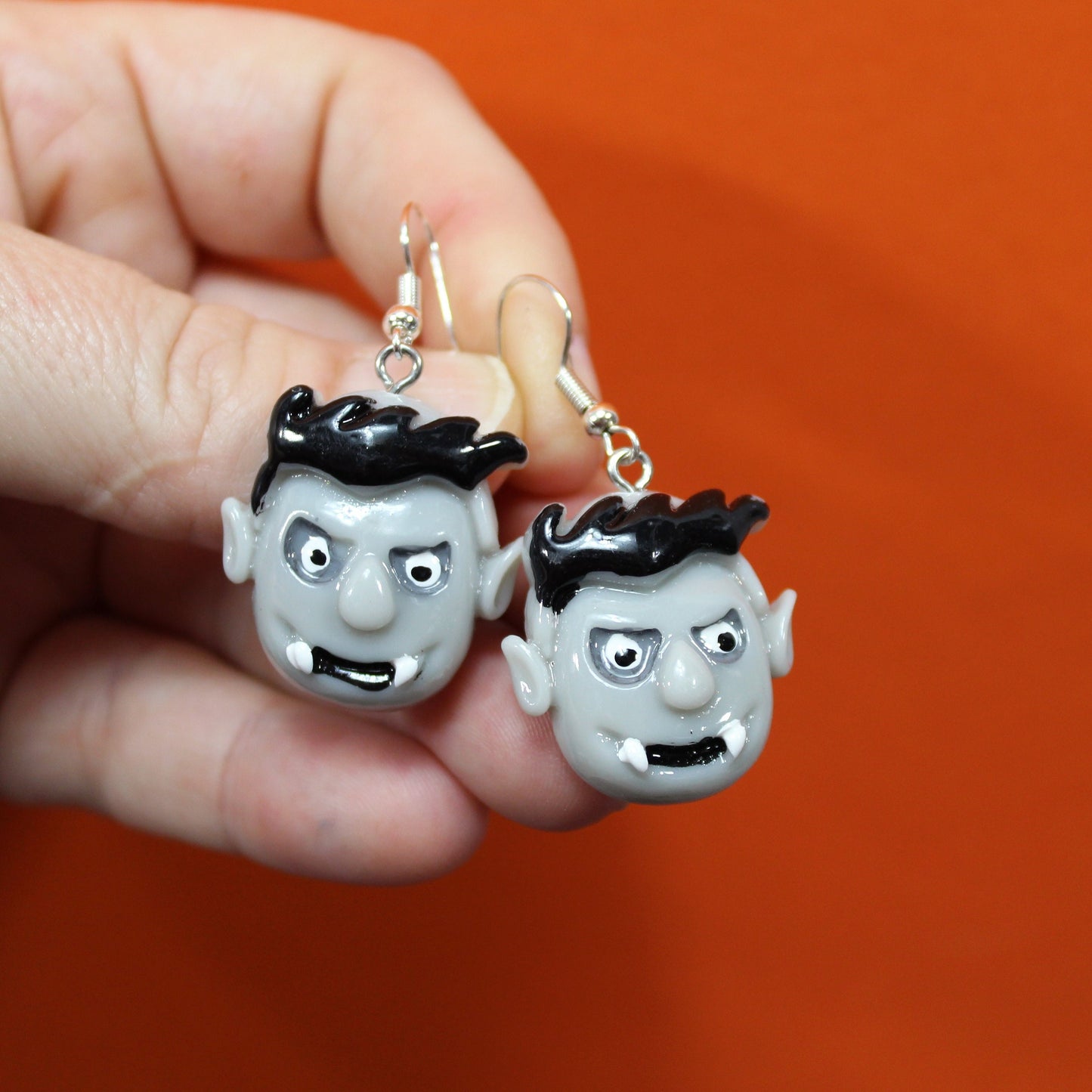 Frankenstein Earrings, Vampire Bat Earrings, Skeleton Earrings, Halloween Earrings, Halloween Costume, Monster Gift