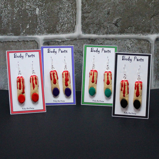 Finger Earrings, Severed Fingers, Halloween Jewellery, Nail Polish, Cosplay Earrings, Fancy Dress Costumes, Horror Accessories