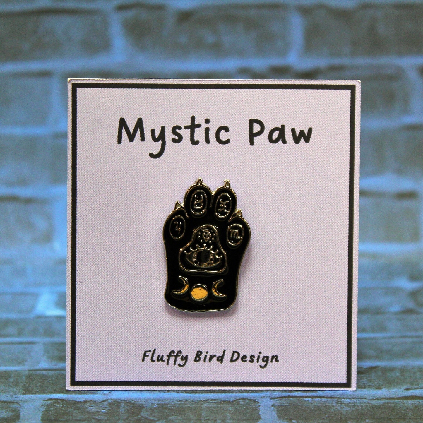 Black Cat Enamel Pin, Cat Paw, Constellation Cat Pin, Animal Pin Badge, Witch Pin, Animal Pin, Good Luck Gift, Mystic Pin