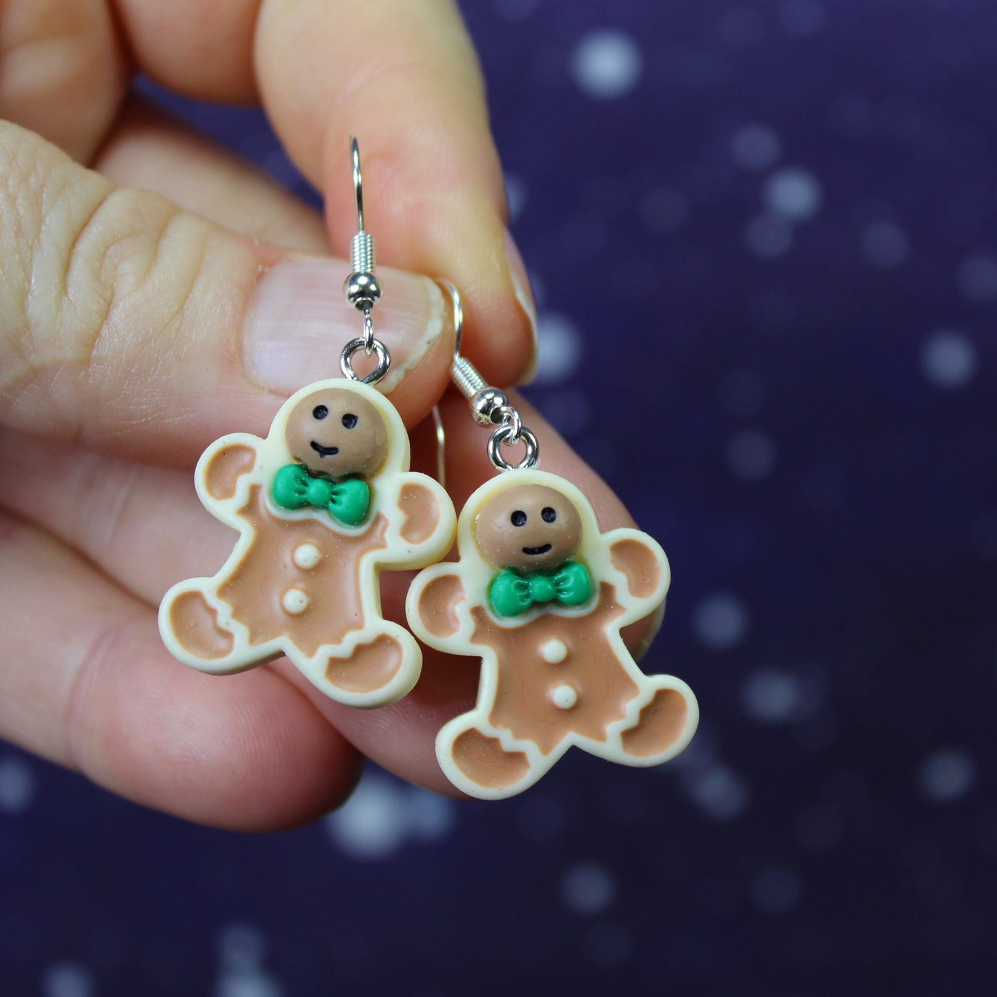 Christmas Earrings, Holly Earrings, Gingerbread Man Earrings, Christmas Stockings, Festive Jewellery, Christmas Earring Set, Xmas