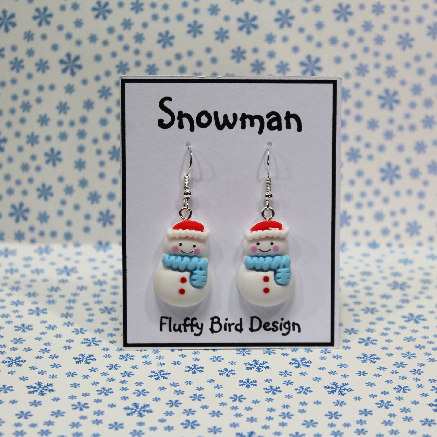 Snowman Earrings, Christmas Earrings, Christmas Jewellery, Holiday Earrings, Snowman Stud Earrings, Snowman Christmas Earrings, Xmas Gift