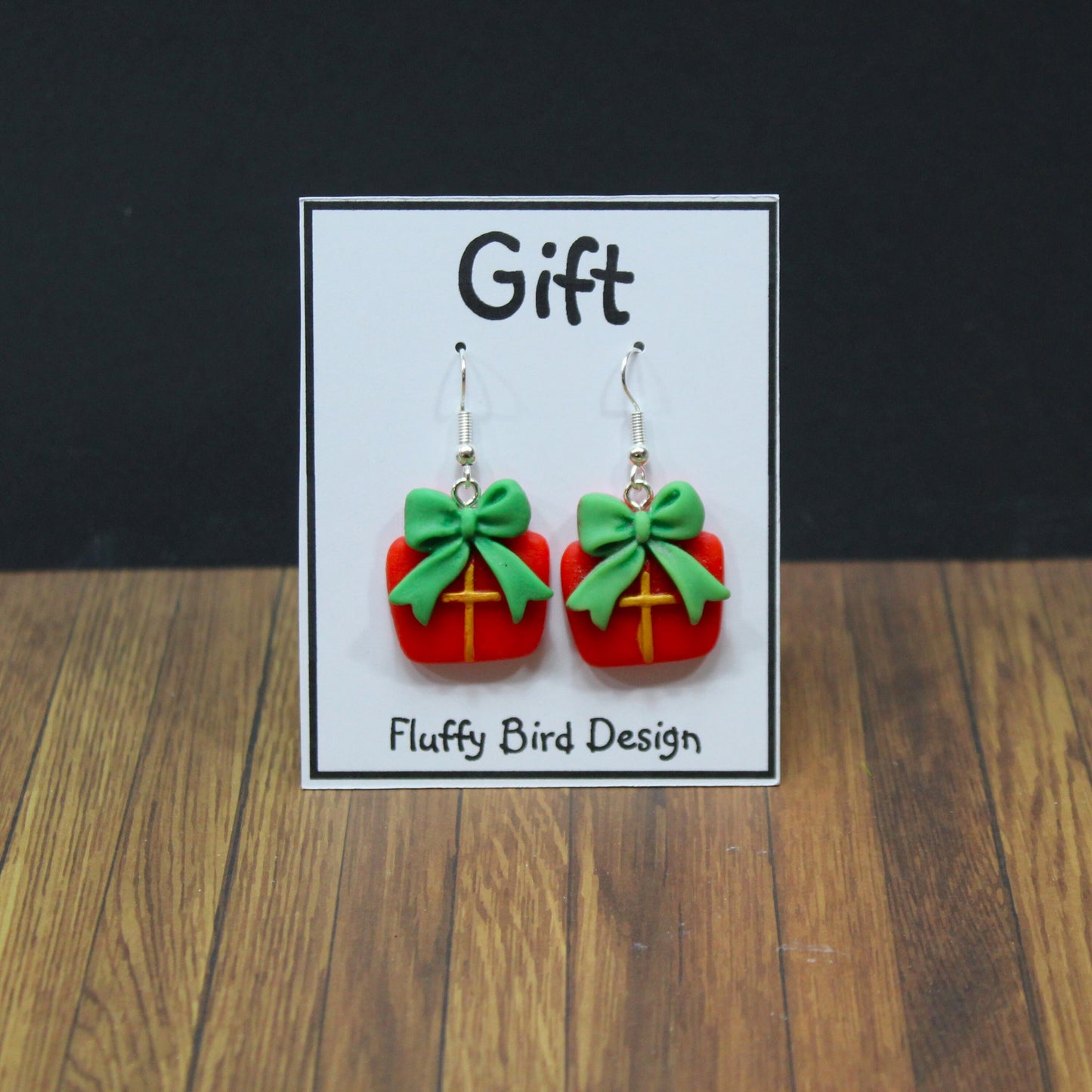 Christmas Tree Earrings, Christmas Present Earrings, Christmas Gift Dangle Earrings, Reindeer Earrings, Christmas Accessories