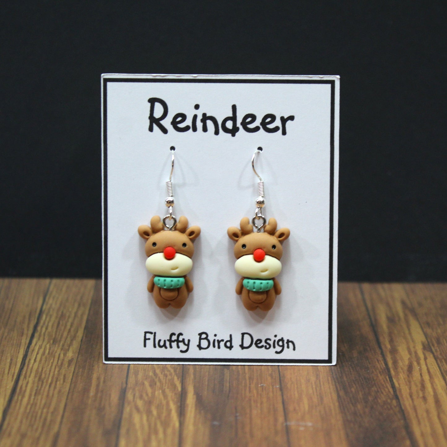 Christmas Tree Earrings, Christmas Present Earrings, Christmas Gift Dangle Earrings, Reindeer Earrings, Christmas Accessories