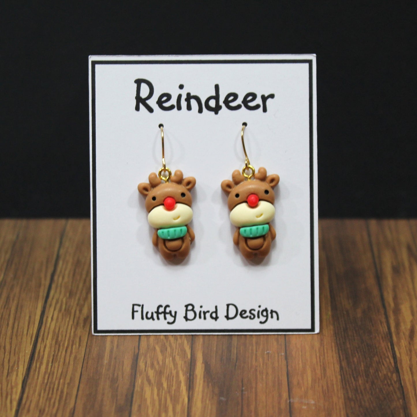 Christmas Tree Earrings, Christmas Present Earrings, Christmas Gift Dangle Earrings, Reindeer Earrings, Christmas Accessories