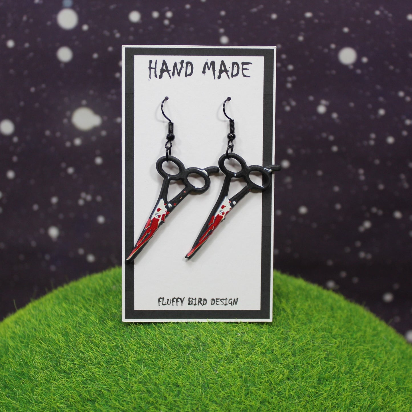 Bloody Cleaver Earrings, Bloody Knife Earrings, Friday 13th, Gothic Christmas, Jason Vorhees, Scream, Horror Jewellery, Party Earrings